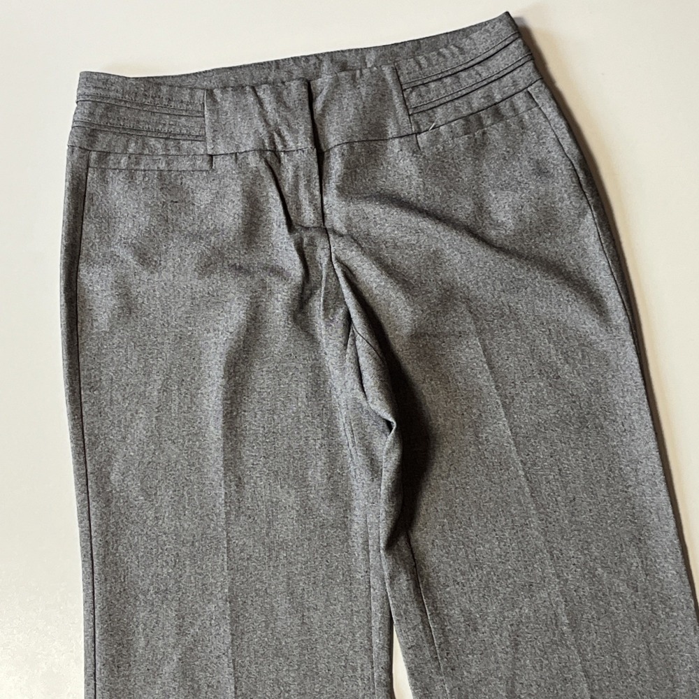 XOXO Wide Leg Dress Pants Size 5/6 Gray Corpcore Minimalist Chic Office Revival